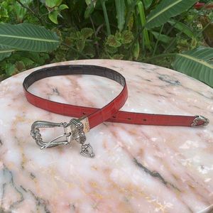 Brighton reversible red and black belt